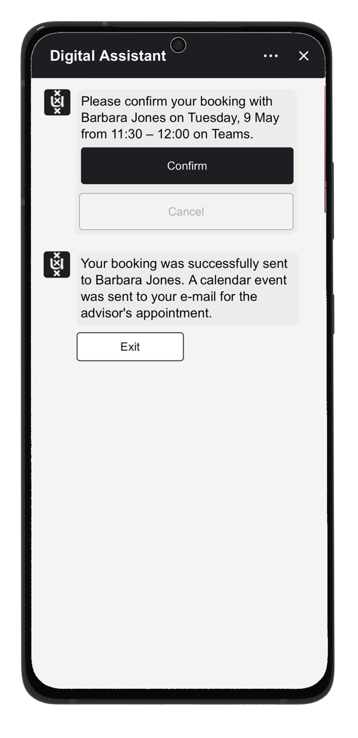 Booking Assistant Student Demo Series_4